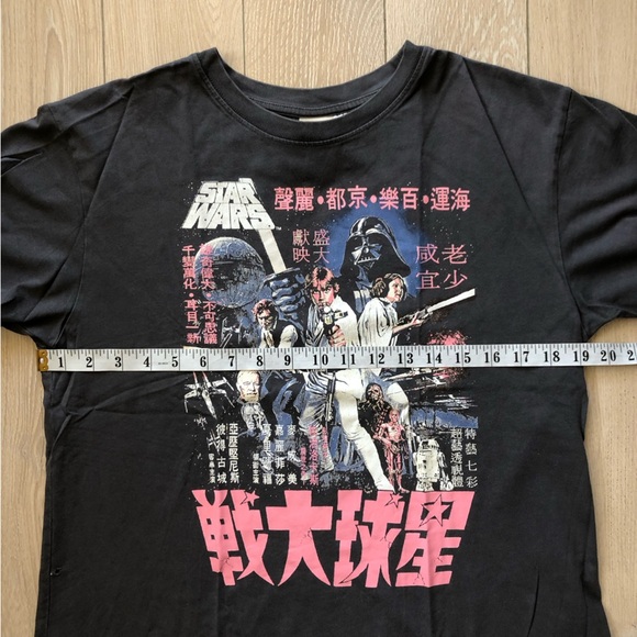 H&M Star Wars Oversized Chinese Vera Graphic T-Shirt in Black and Pink Size S - Picture 4 of 10